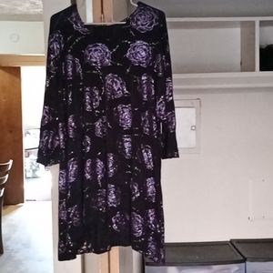 Beautiful Purple Rose Dress By Sanctuarie Designs(Size 1X/2X)